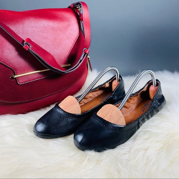 Lucky Brand Elastic Backed Leather Flats 7.5 - Picture 2 of 7